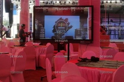 Digital LED display welcome banner event backdrop expo banner