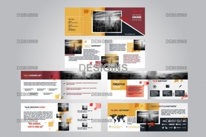 Multipage professional brochures attractive brochures design