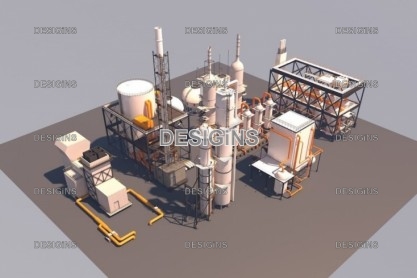 3D model for full project visualization slide presentation